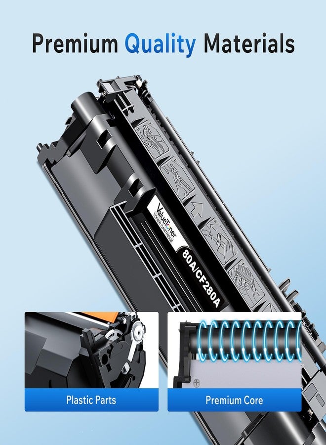Valuetoner خرطوشة حبر بديلة متوافقة من Valuetoner 80A لخرطوشة حبر HP 80A السوداء CF280A 80X CF280X لطابعات HP LaserJet Pro M400 401a 401d 401n 401dn M401dw 425dn 425dw (عبوة من قطعتين) - Image 5